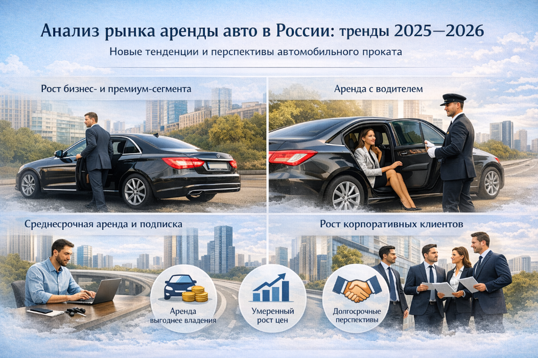 Анализ рынка аренды авто в России: тренды 2025–2026