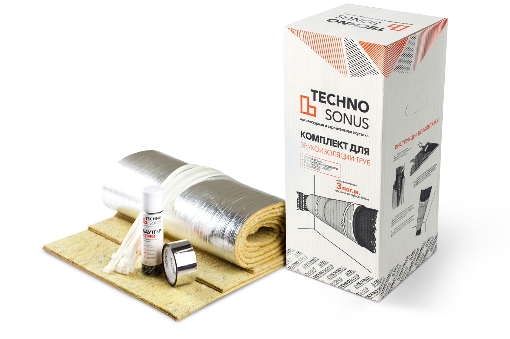 Комплект звукоизоляции для труб