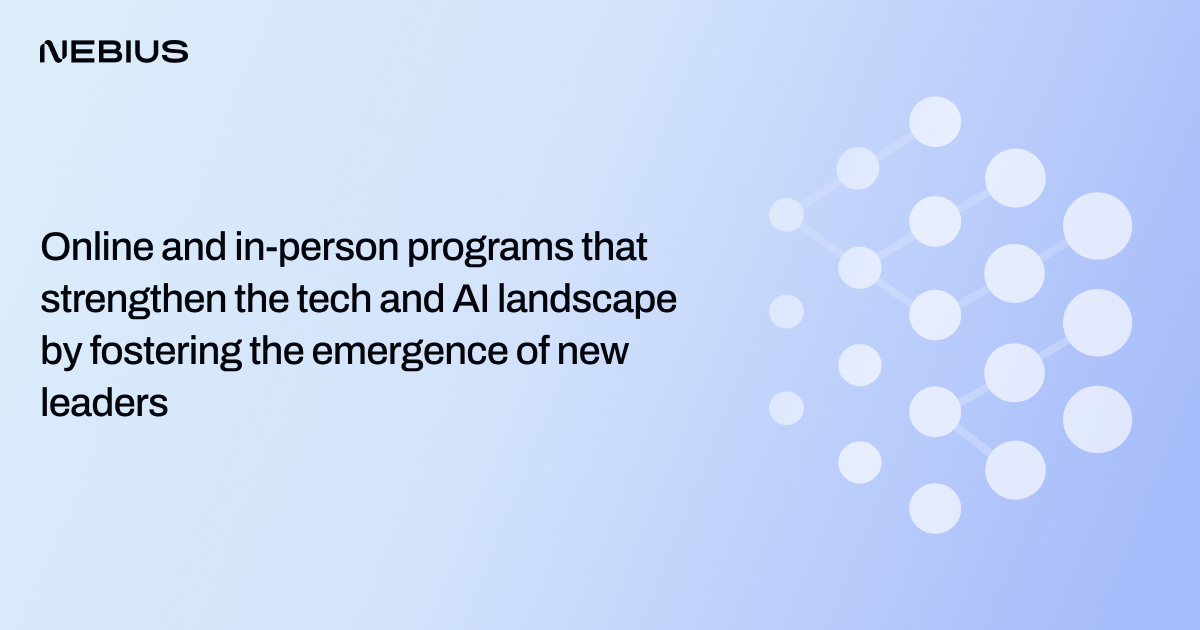 Nebius Academy | Research projects & ML, Data, and Gen AI training