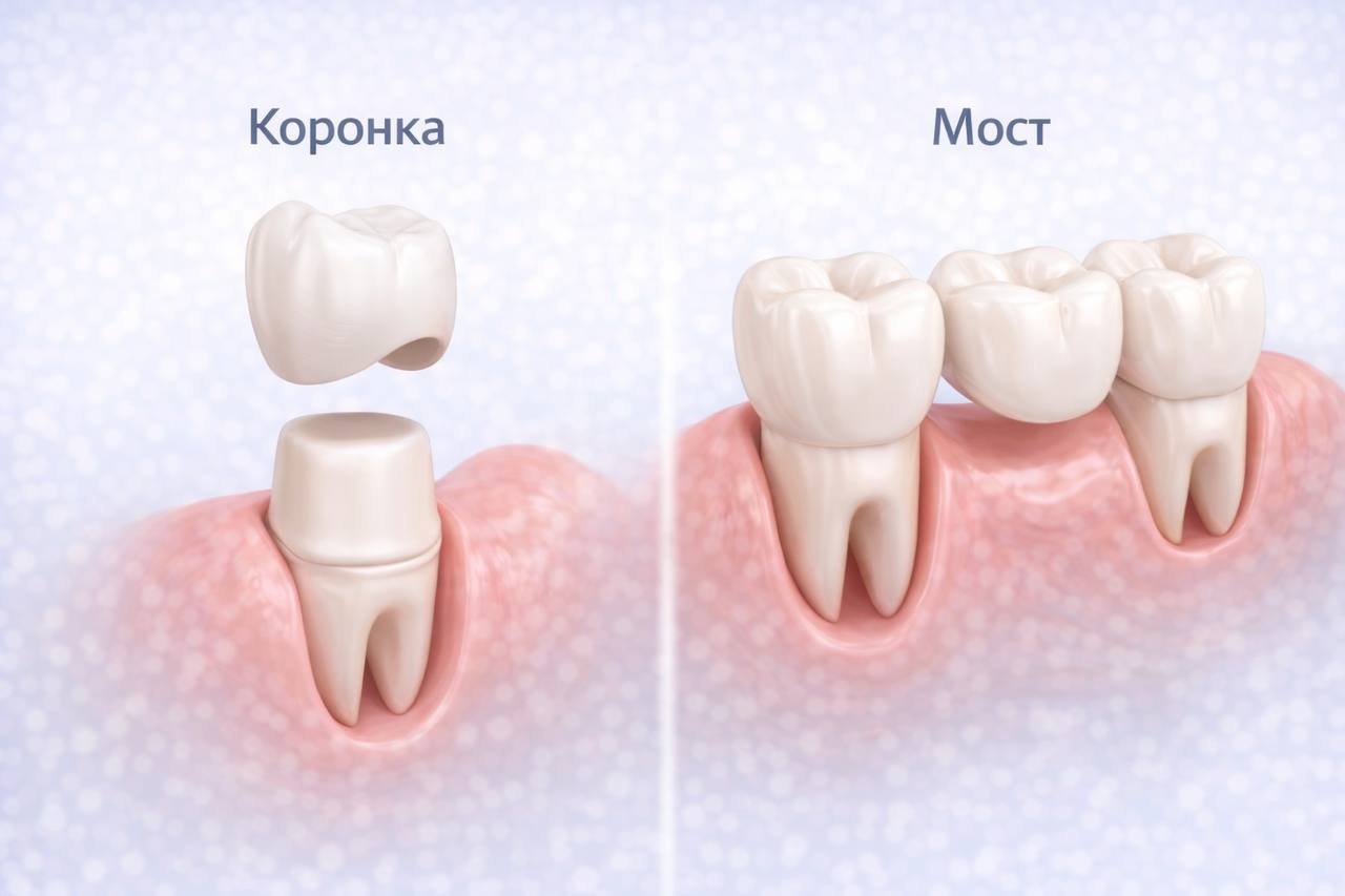 Коронки/мостовидные протезы