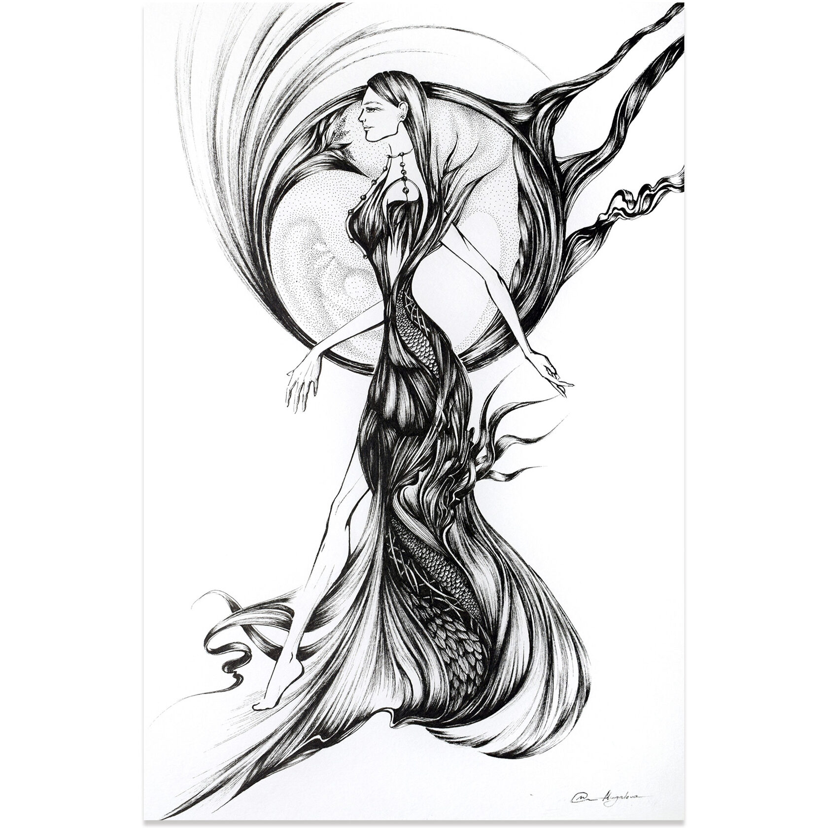 ink drawing, intuitive drawing, artist moscow, mingalevaart, художник график