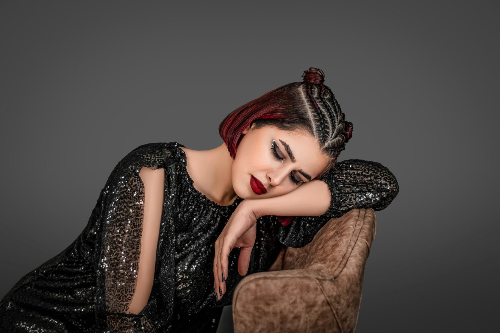 Glamorous Art Deco woman portrait