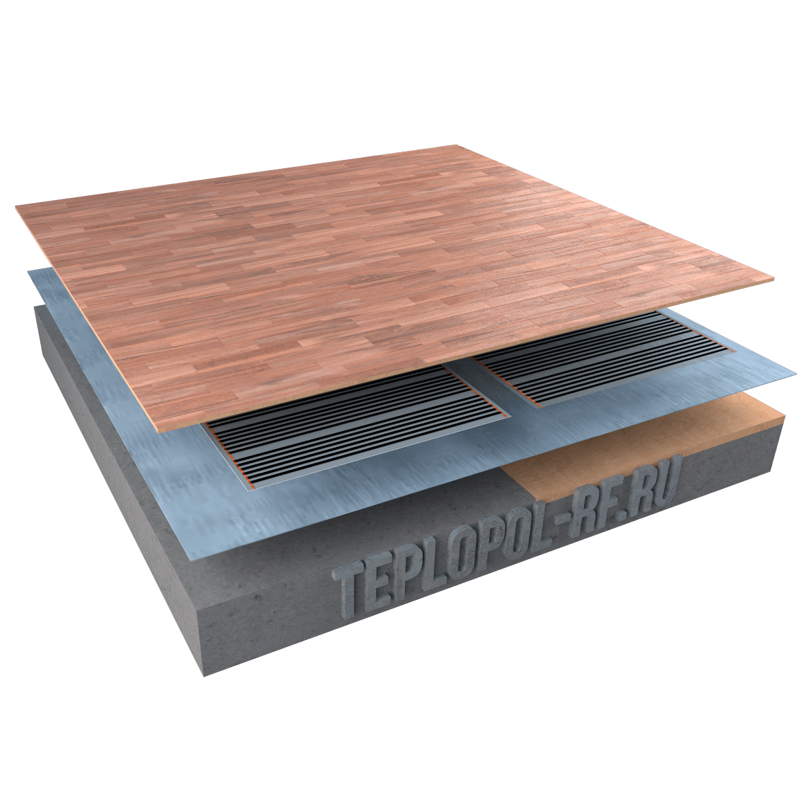 Монтаж теплых полов под ламинат