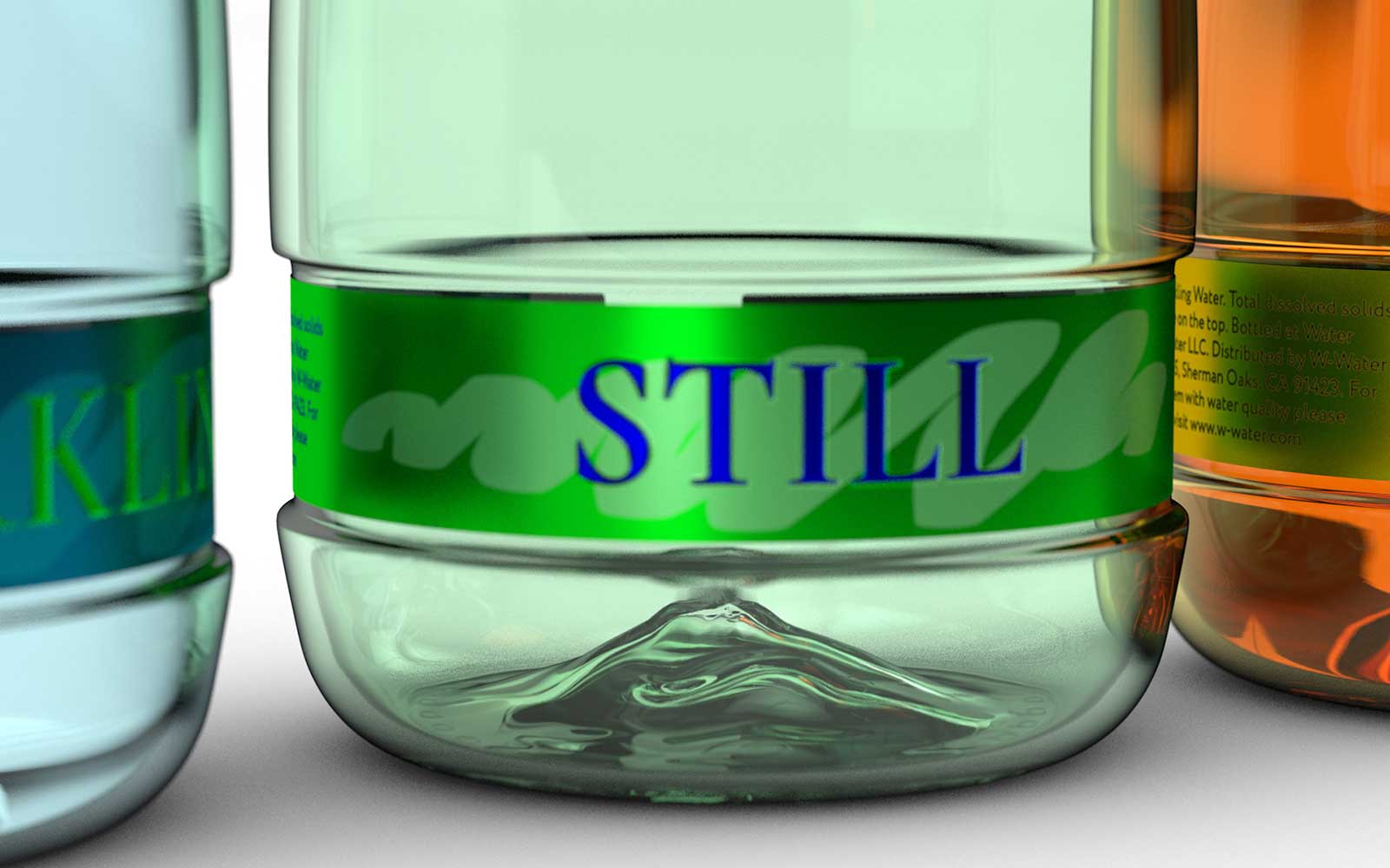 Бутылки воды W water