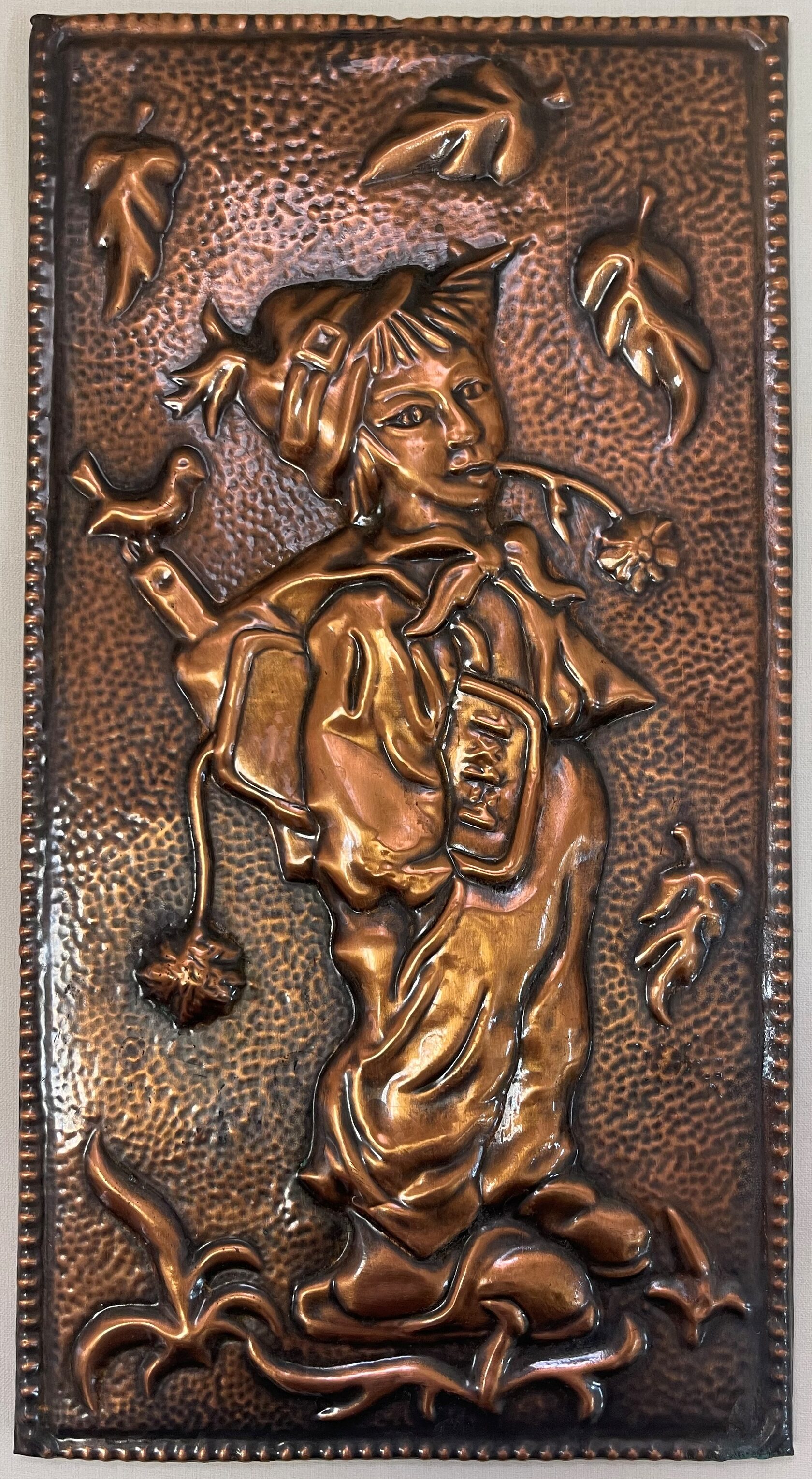 Чеканка "Первоклассник". 1980 г.