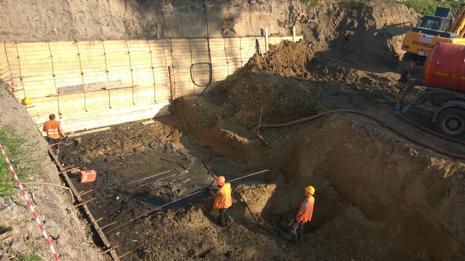 устройство нагельного крепления котлована