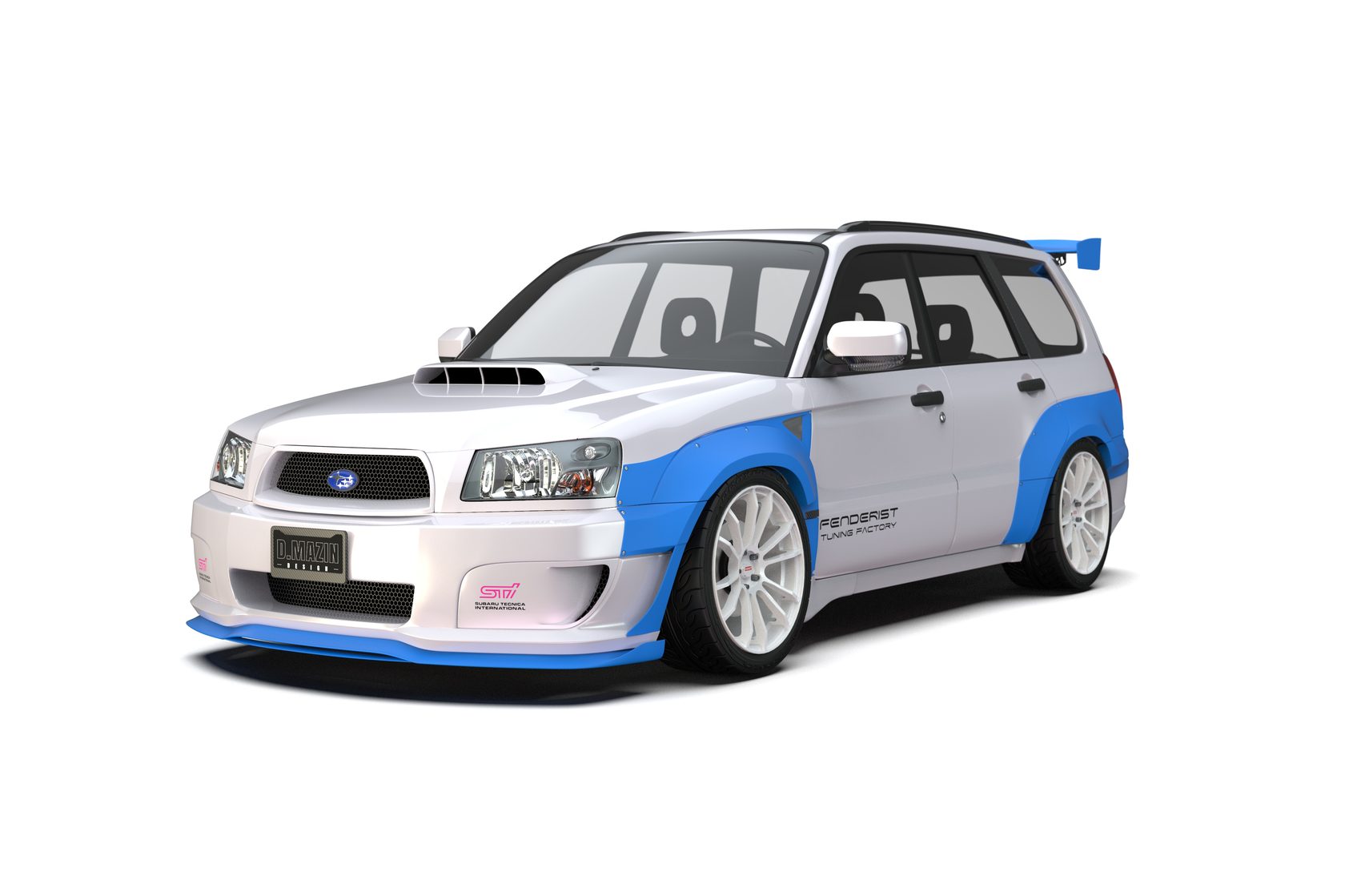 FENDERIST SPEC S Fender Flares Set / Wide Body Kit SUBARU FORESTER STI SG9 02-05