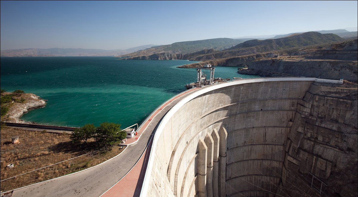 Чиркейская ГЭС И водохранилище