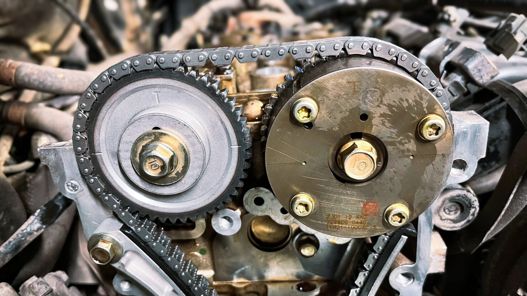 Готовый двигатель Mazda 3 после замены цепи ГРМ и проверки фаз газораспределения