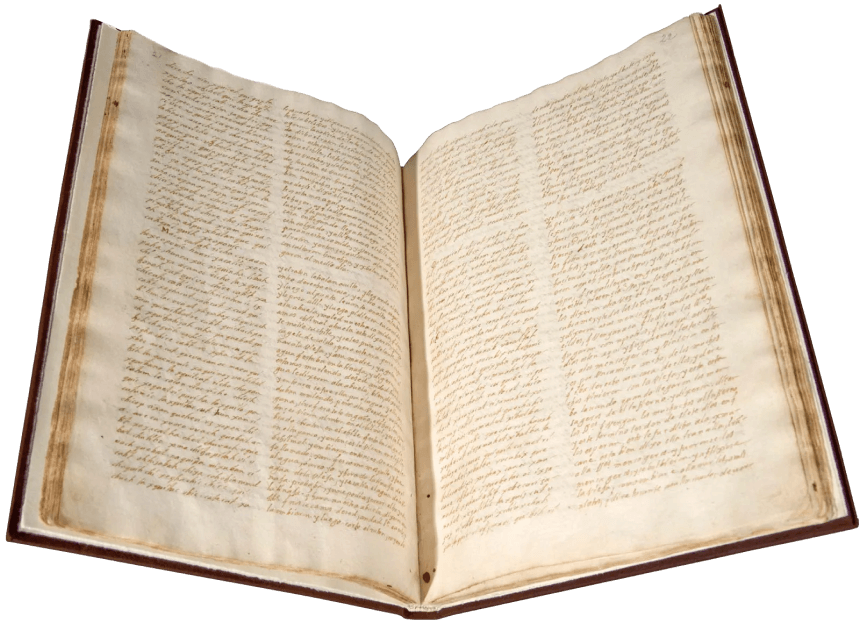 The manuscript of Pedro Jimenez of the book “Popol Vuh” found in the suburbs of Chichicastenango. 1700-1715. Photo: Britannica.