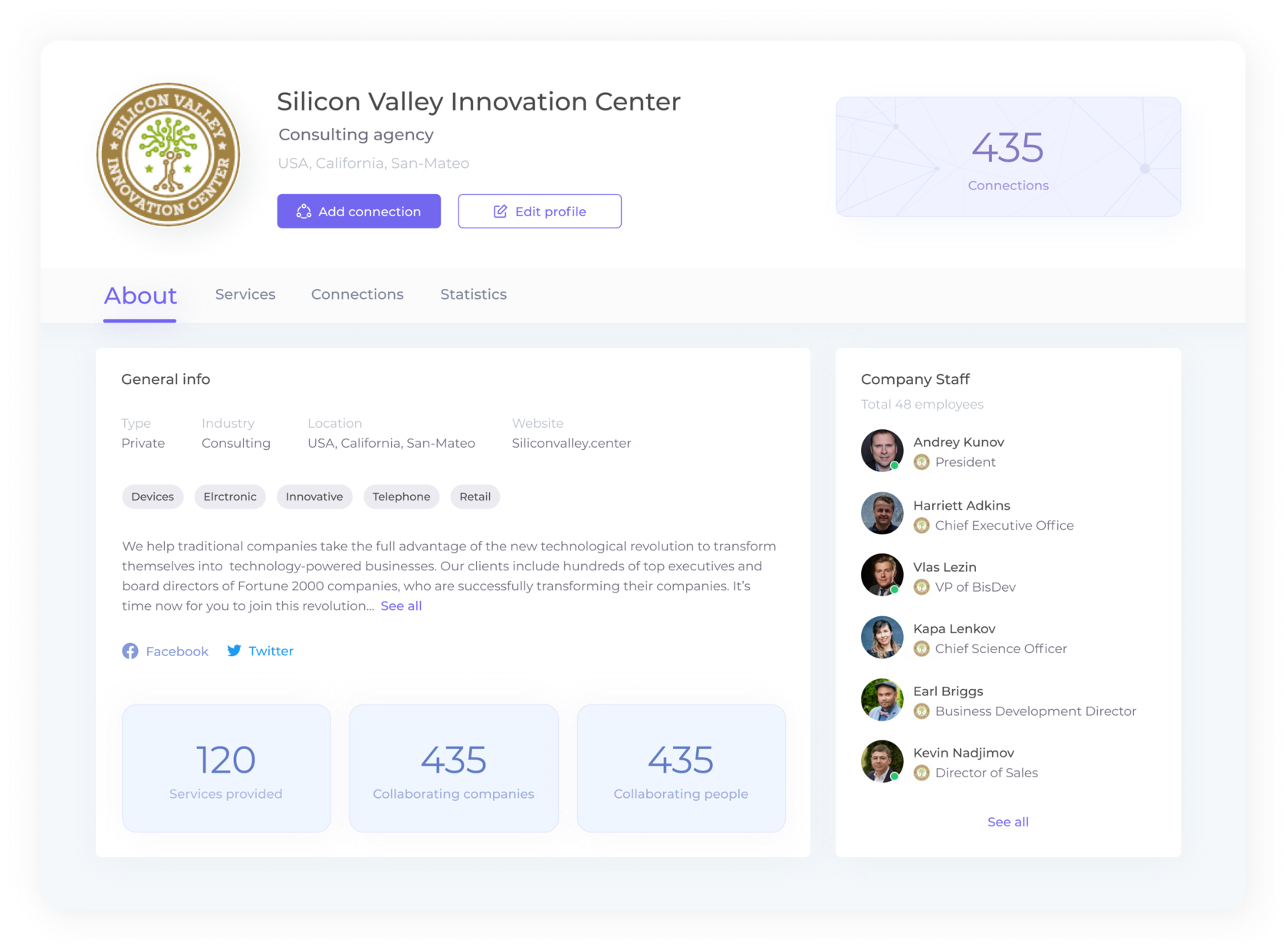 Fill in information about yourself and your company