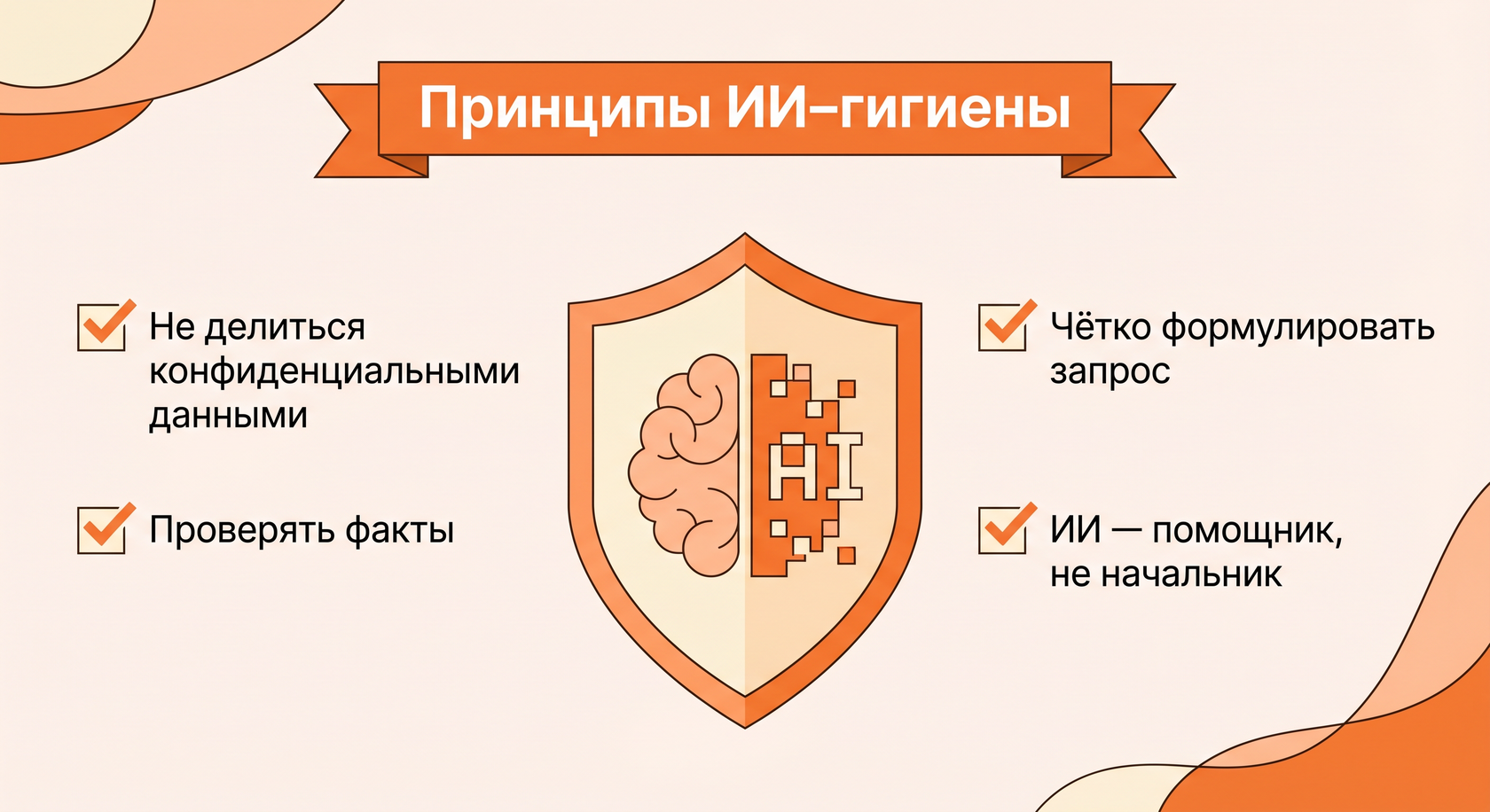 Принципы ИИ-гигиены и безопасного использования ChatGPT