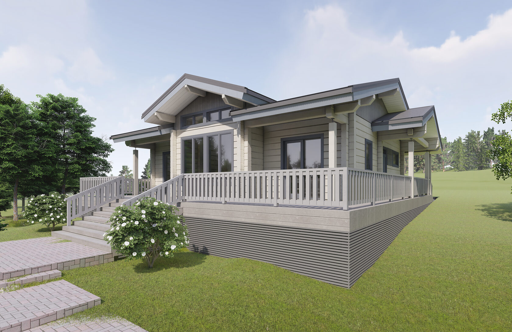 Проект финского дома «Альбино M» – площадью186,26 м² - цена, фото ...