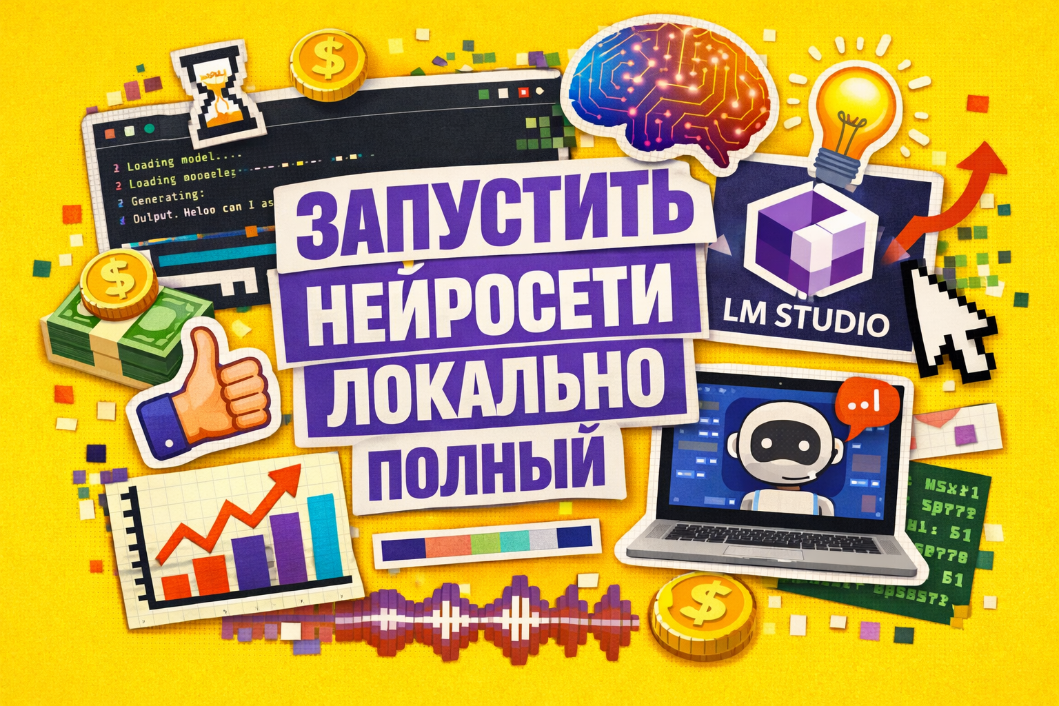 Интерфейс приложения LM Studio с открытым чатом и списком моделей