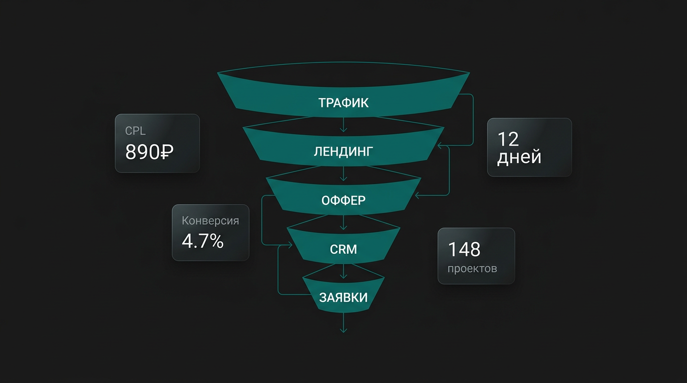 Маркетинговая воронка ProLandingSolutions