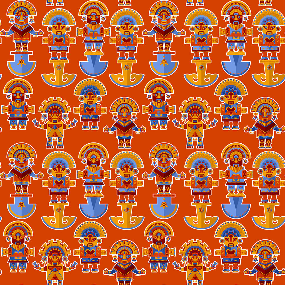 Туми, нож инков. Паттерн