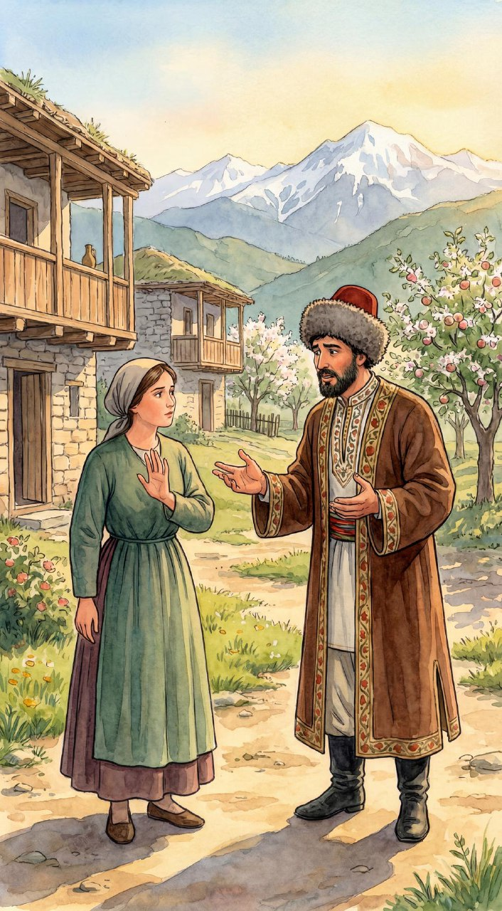 Адыгейская сказка про муллу и гадалку - Гадальщица Бабочка