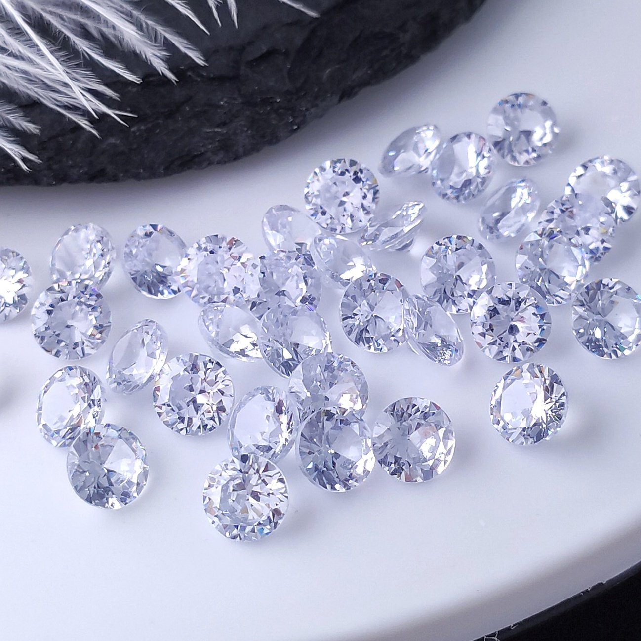 Шатон кристалл циркония ~прозрачный~ 3A 6мм