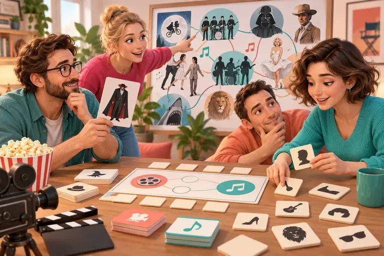 Тематическая иллюстрация к игре Квиз «Киномьюз»