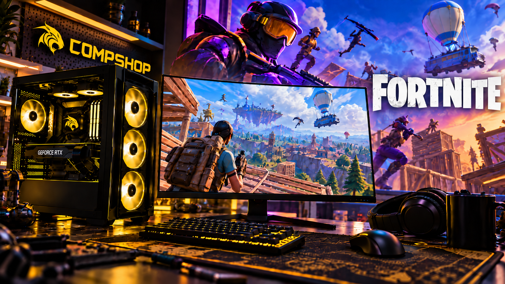 Игровой компьютер для Fortnite с высоким FPS