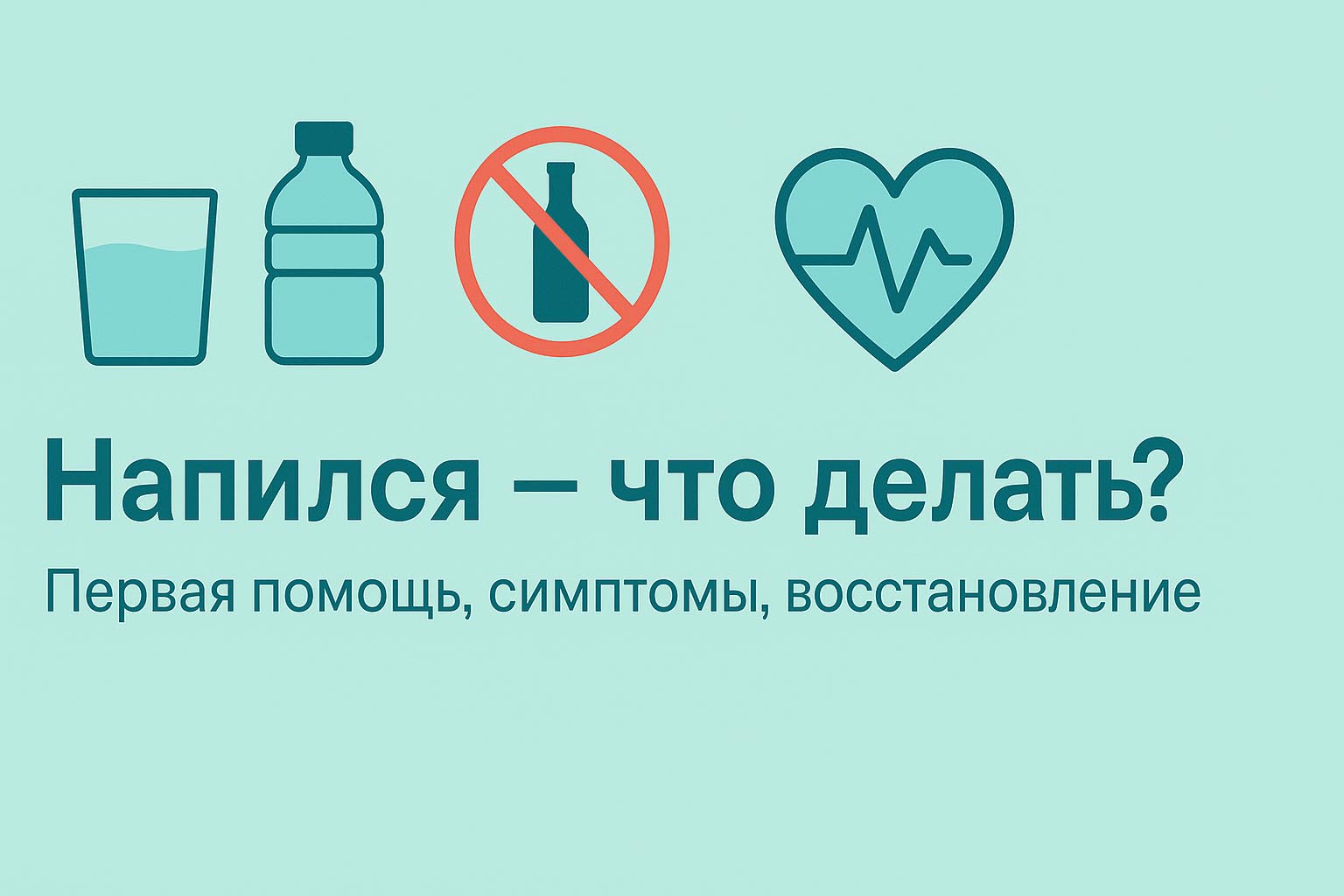 Напился - что делать? Советы от врачей по восстановлению