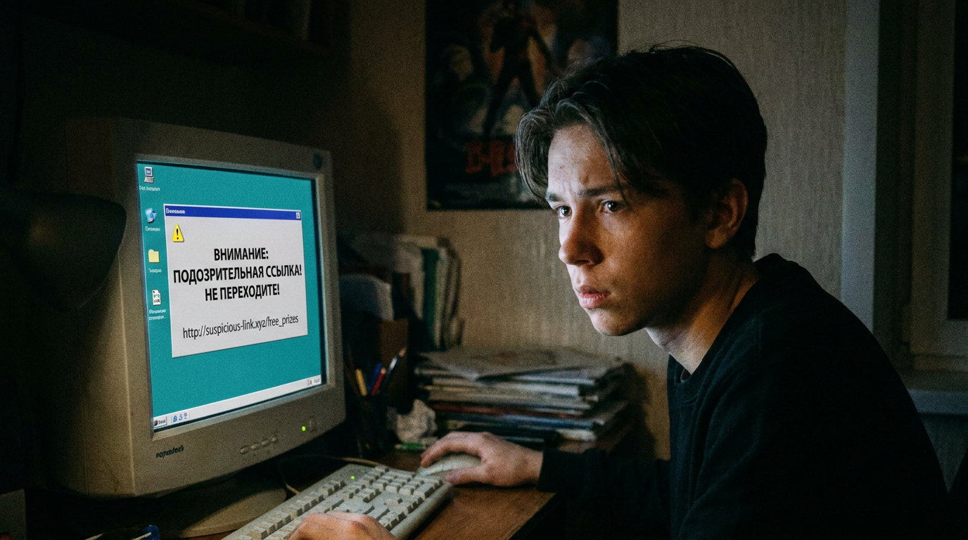 Родительский контроль защищает ребенка от перехода по фишинговым ссылкам