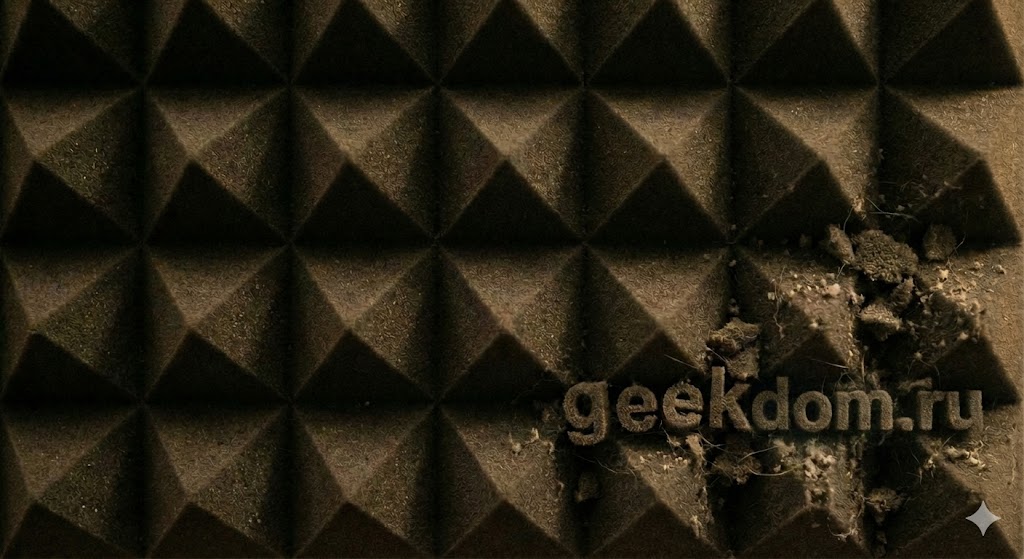 Акустический поролон в студии звукозаписи для шумоизоляции