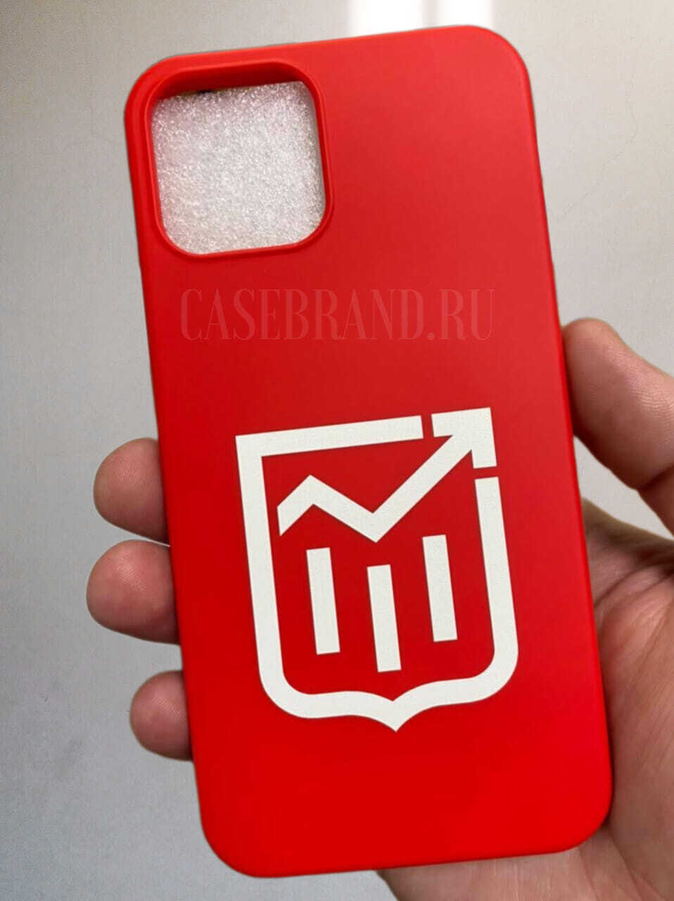 Чехол для телефона на заказ с нанесением логотипа Экономика Москвы 
