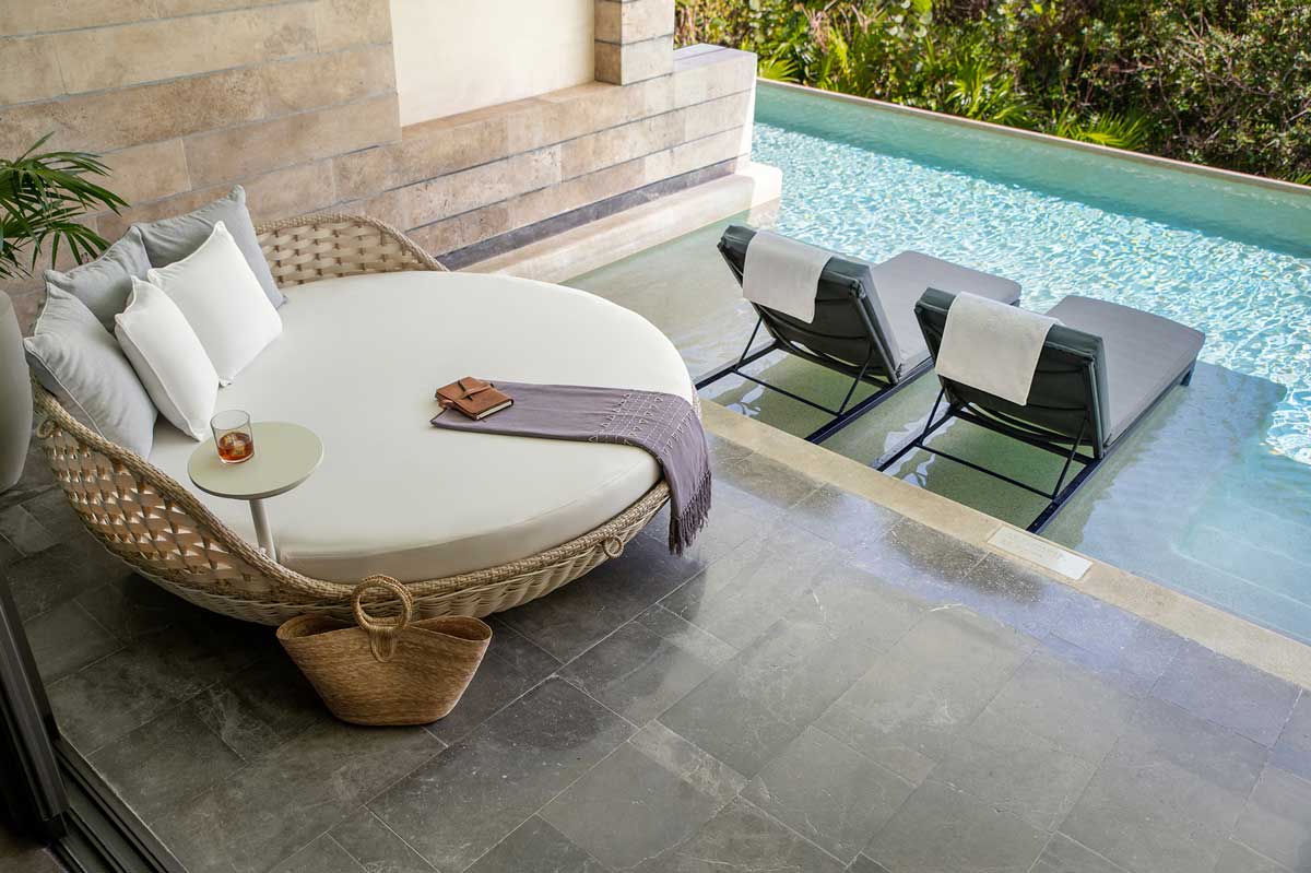 На фото: Отель ATELIER Playa Mujeres, Канкун Мексика