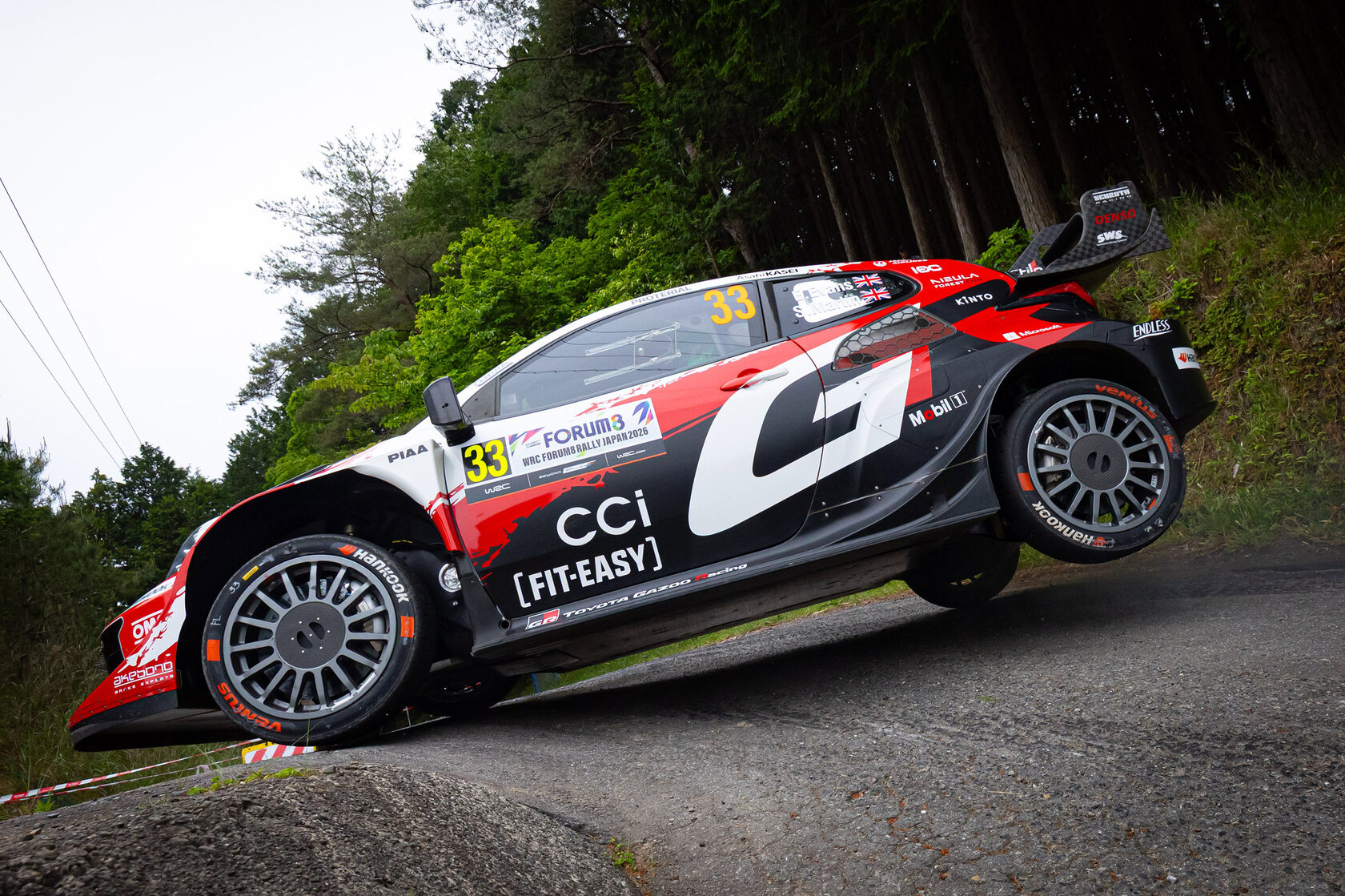 Элфин Эванс и Скотт Мартин, Toyota GR Yaris Rally1, ралли Япония 2026