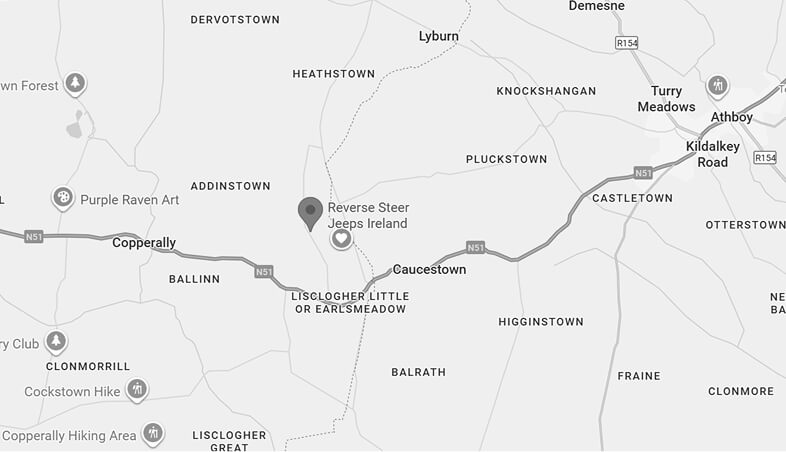 Reverse steer jeeps location map