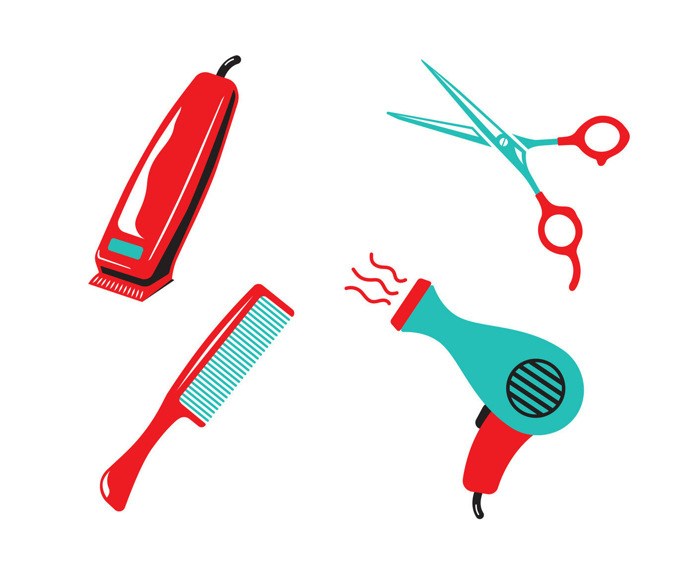 Инструменты для парикмахера для детского сада