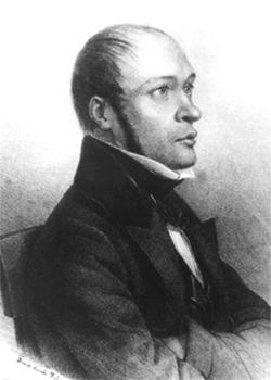 Николай Пирогов в дерптский период, портрет 1837 года