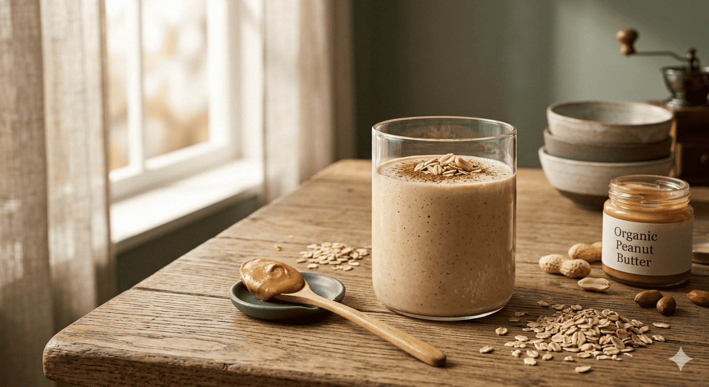 High-Protein Peanut Butter &amp; Oats Smoothie: 5-Minute Breakfast Guide