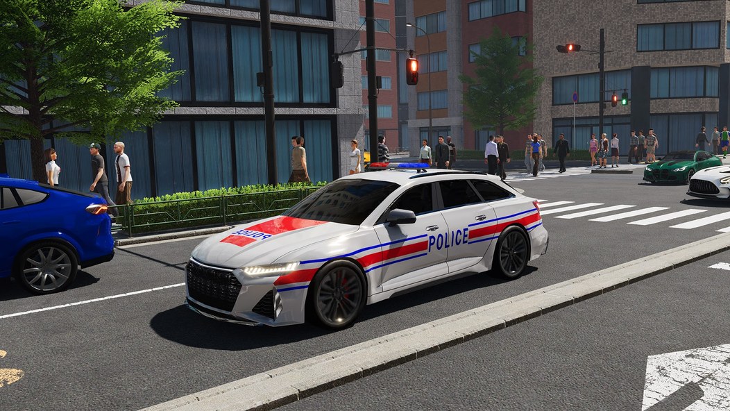Police Simulator: Car Patrol: симулятор полицейского, патрульная машина на улице города