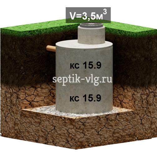 Септик объёмом 3,50 м?