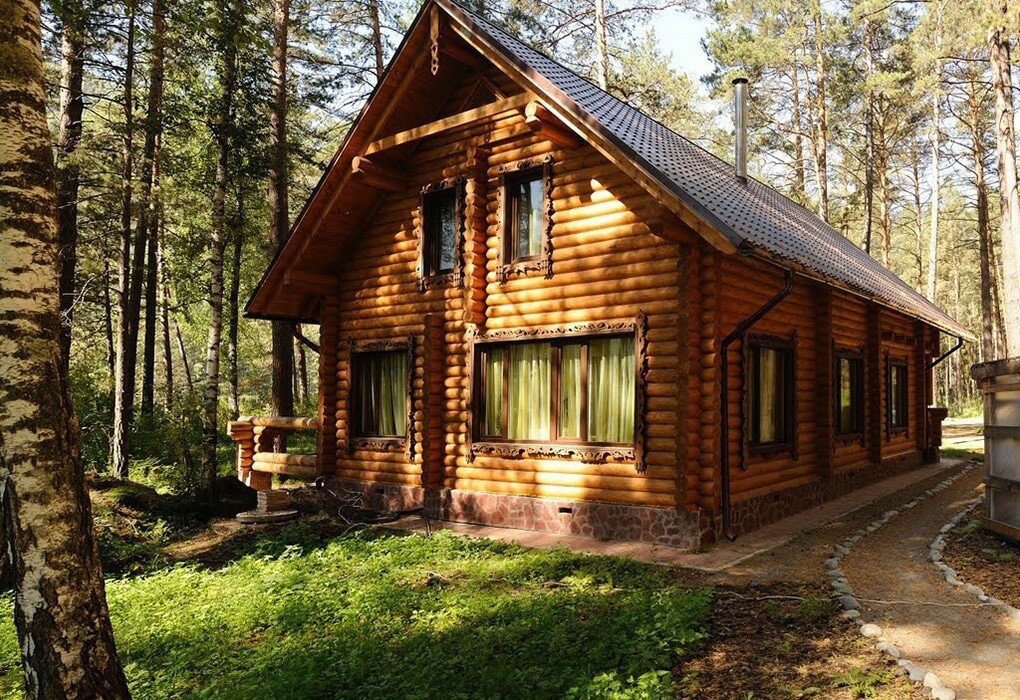 Деревянные домики для базы отдыха
