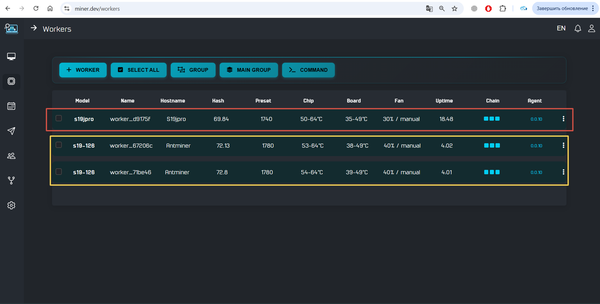 удаленный контроль асиков