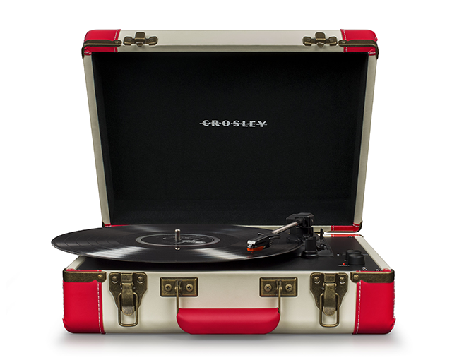 Crosley Executive Deluxe Red White Play Vinyl By