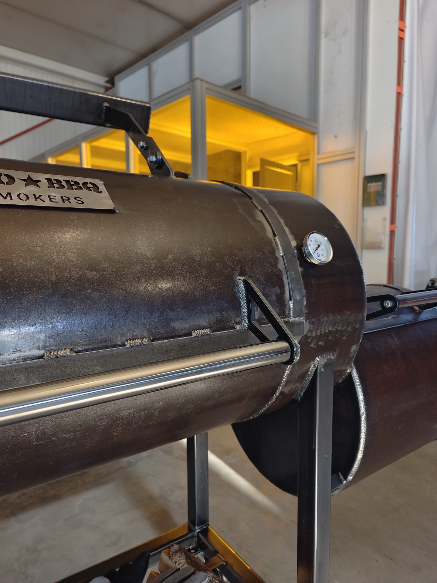 ProBBQ офсетный смокер гриль