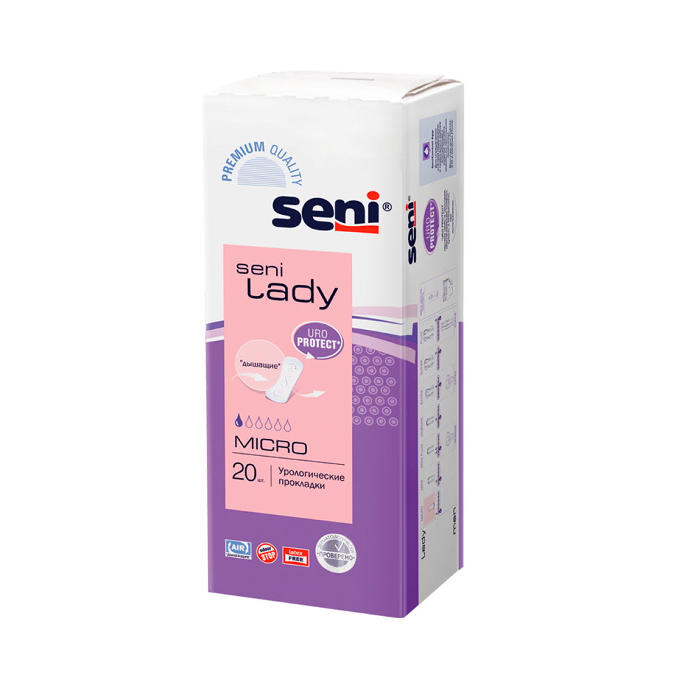 Seni lady. Seni Micro Lady, 20 шт. Прокл. Урологические Seni Lady Mini (20шт). Урологические прокладки Seni Lady Micro 20 шт. Сени леди прокладки уролог мини 20шт.