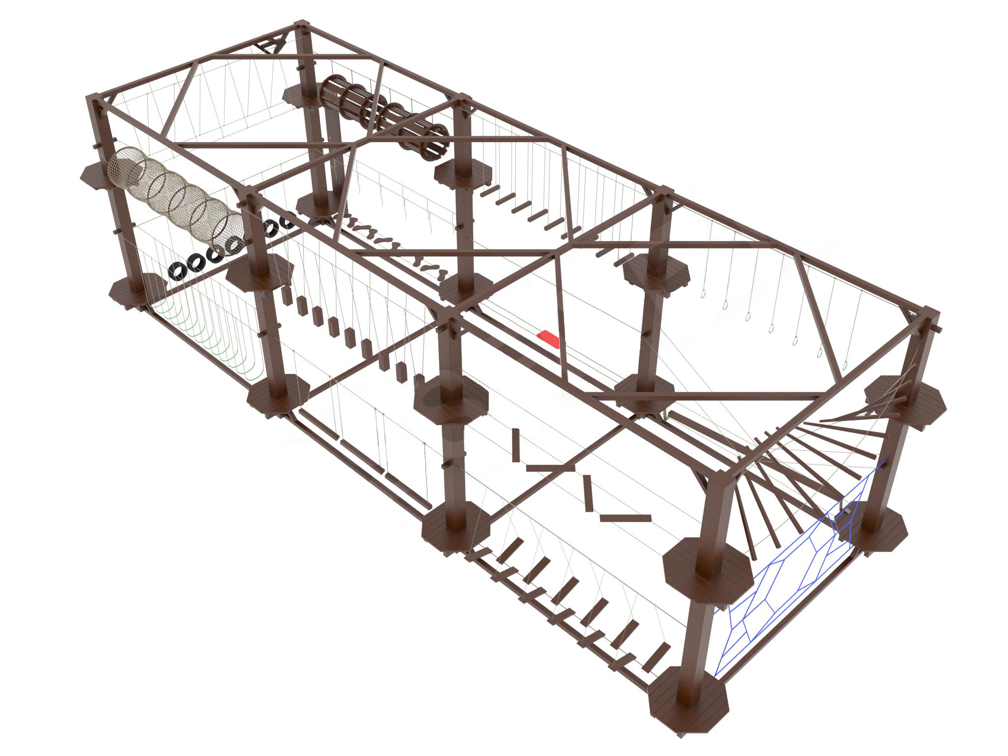 веревочный парк для взрослых, панда парк