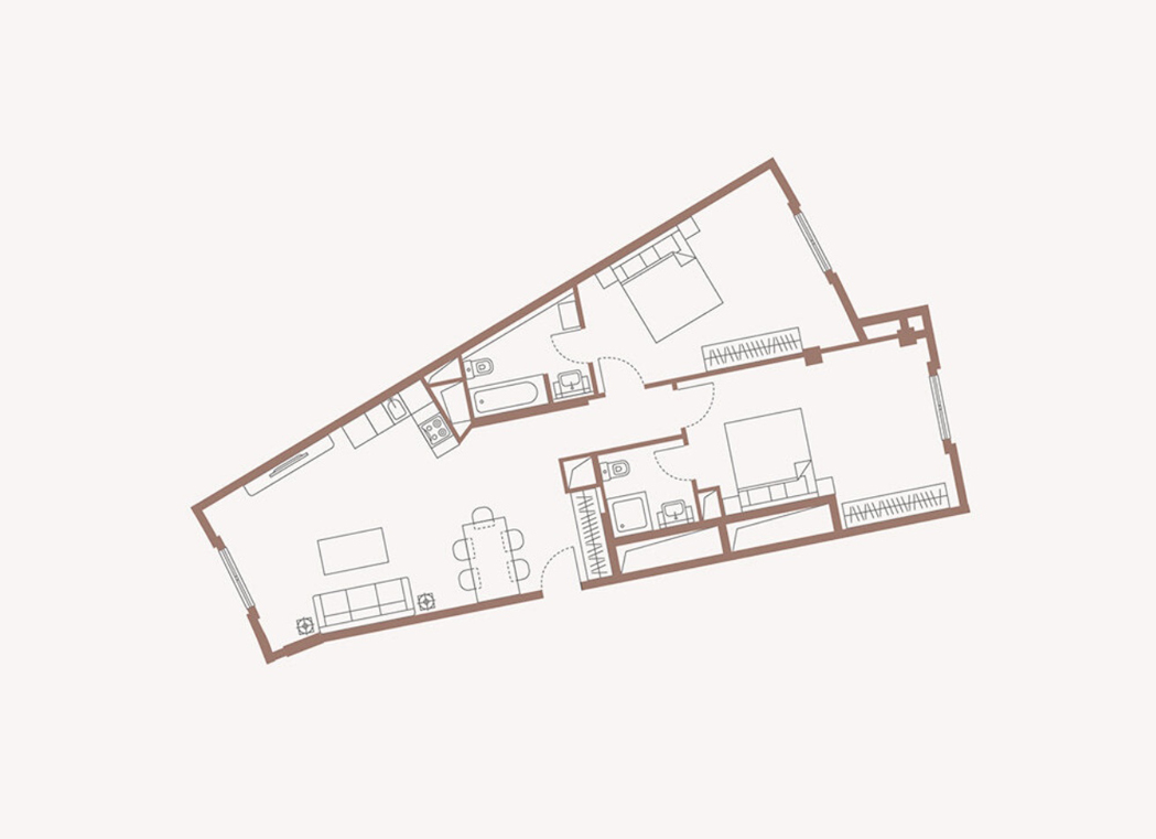Планировка лота №7, 87 м²