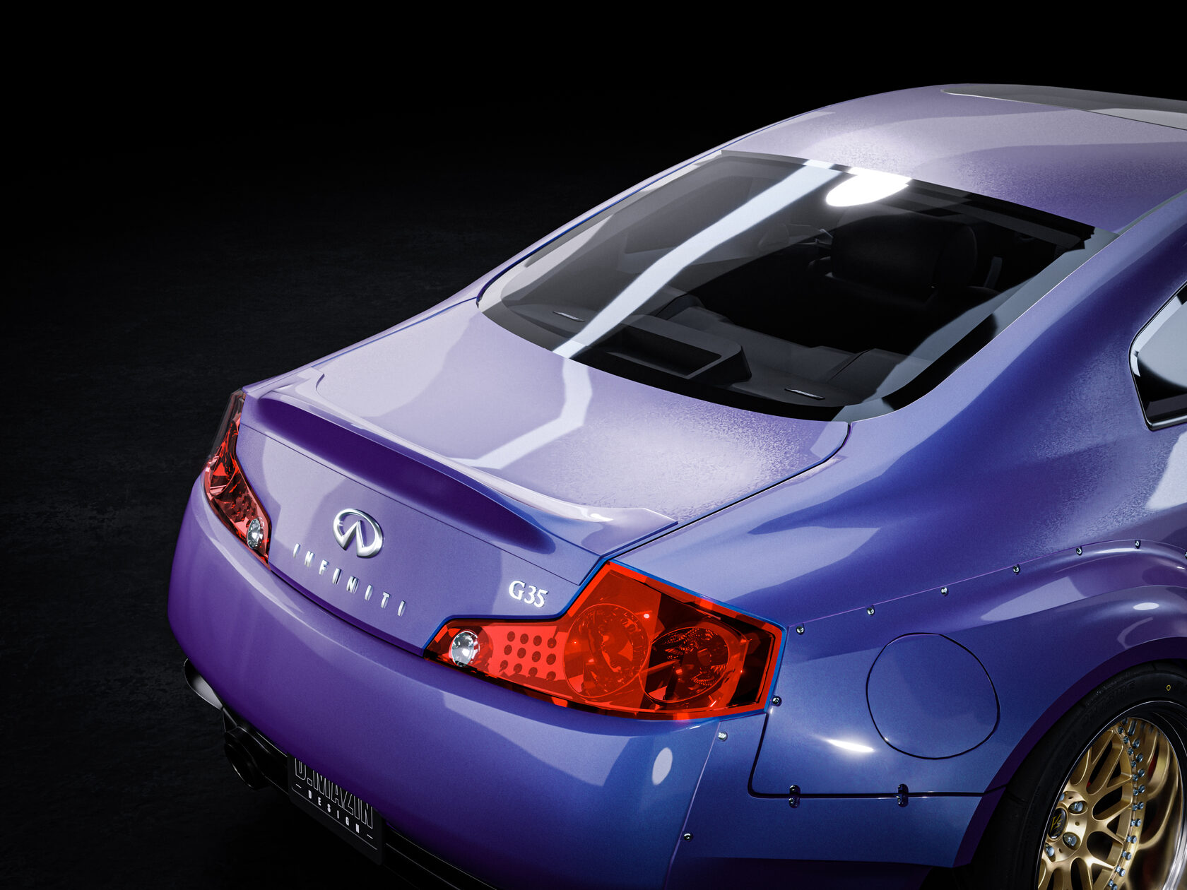 FENDERIST SPEC S Fender Flares Set / WIDE BODY KIT INFINITI G35 COUPE