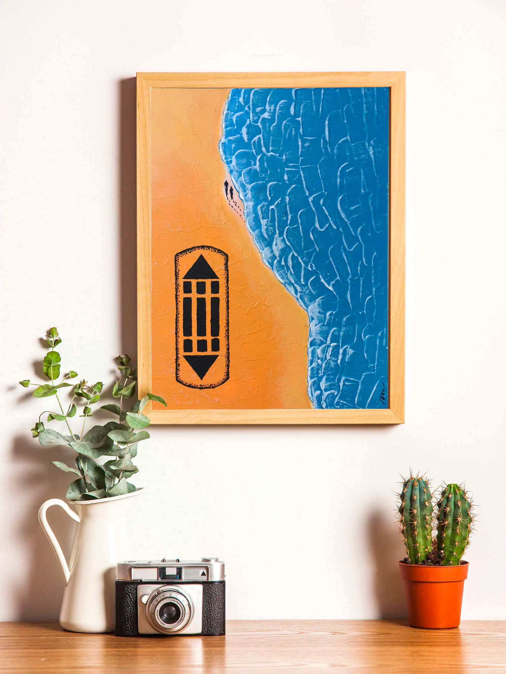 Картина знак Атлантиды пейзаж морской