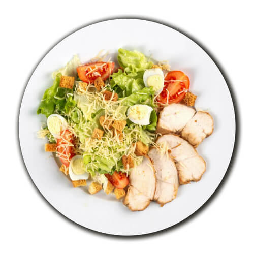 Салат Цезарь с курицей