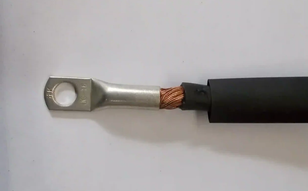 Подготовка клеммы кабеля к опрессовке