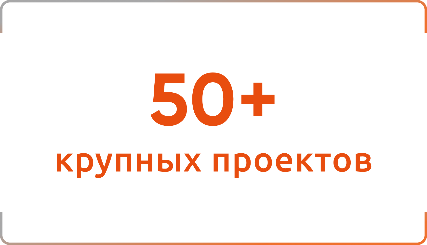 Выполнено более 50 проектов