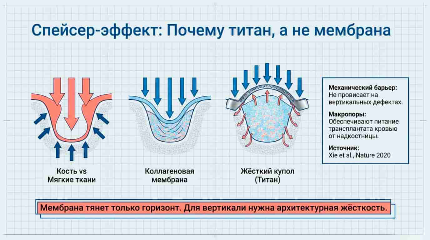 Чем индивидуальный титановый каркас отличается от стандартной сетки