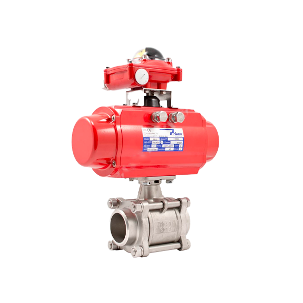 Краны шаровые из нержавеющей стали АДЛ серии BV с пневмоприводами ...